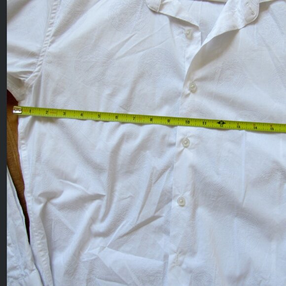 Versace Classic Men's Long Sleeve Shirt Cotton Size 40-15 3/4,made in Italy - Picture 10 of 10